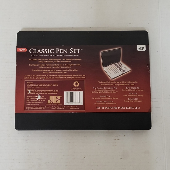 JML Classic Pen Set As Seen On TV 5 Pens 66 Piece  Storage Case New Open Box - Picture 3 of 5